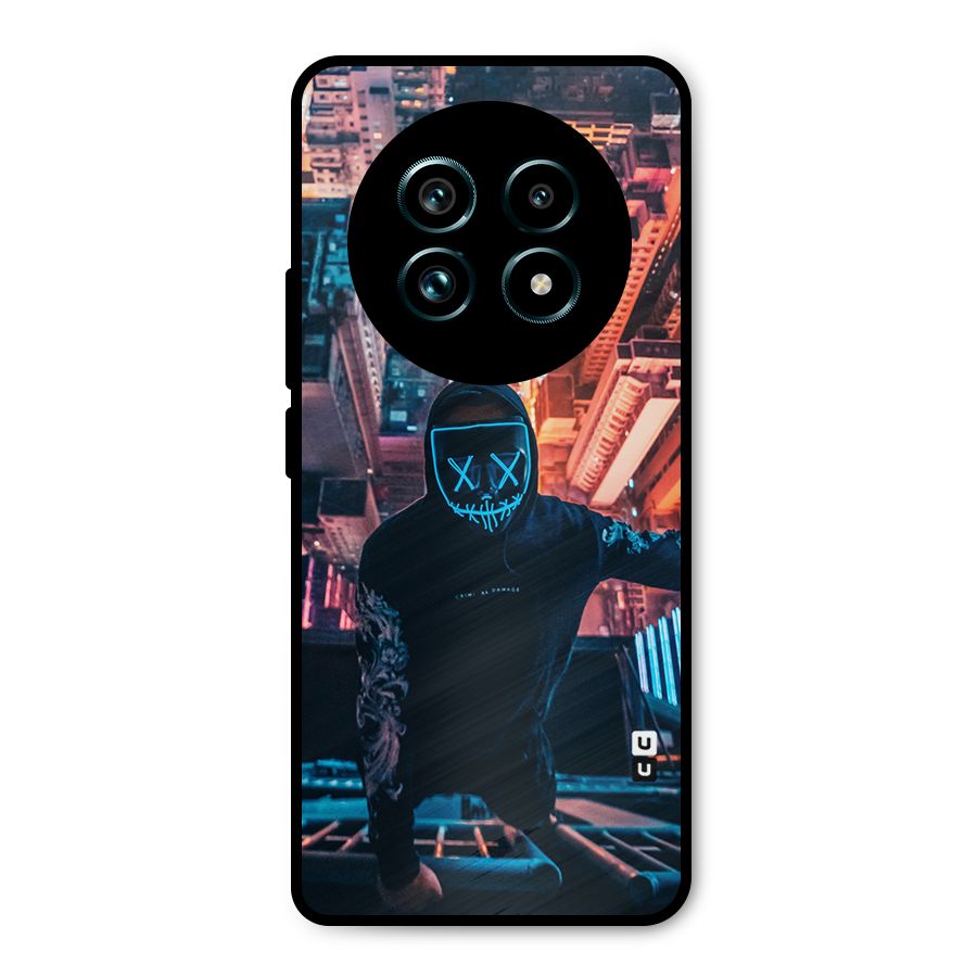 Mask Guy Climbing Building Metal Back Case for Realme 13 Pro Plus