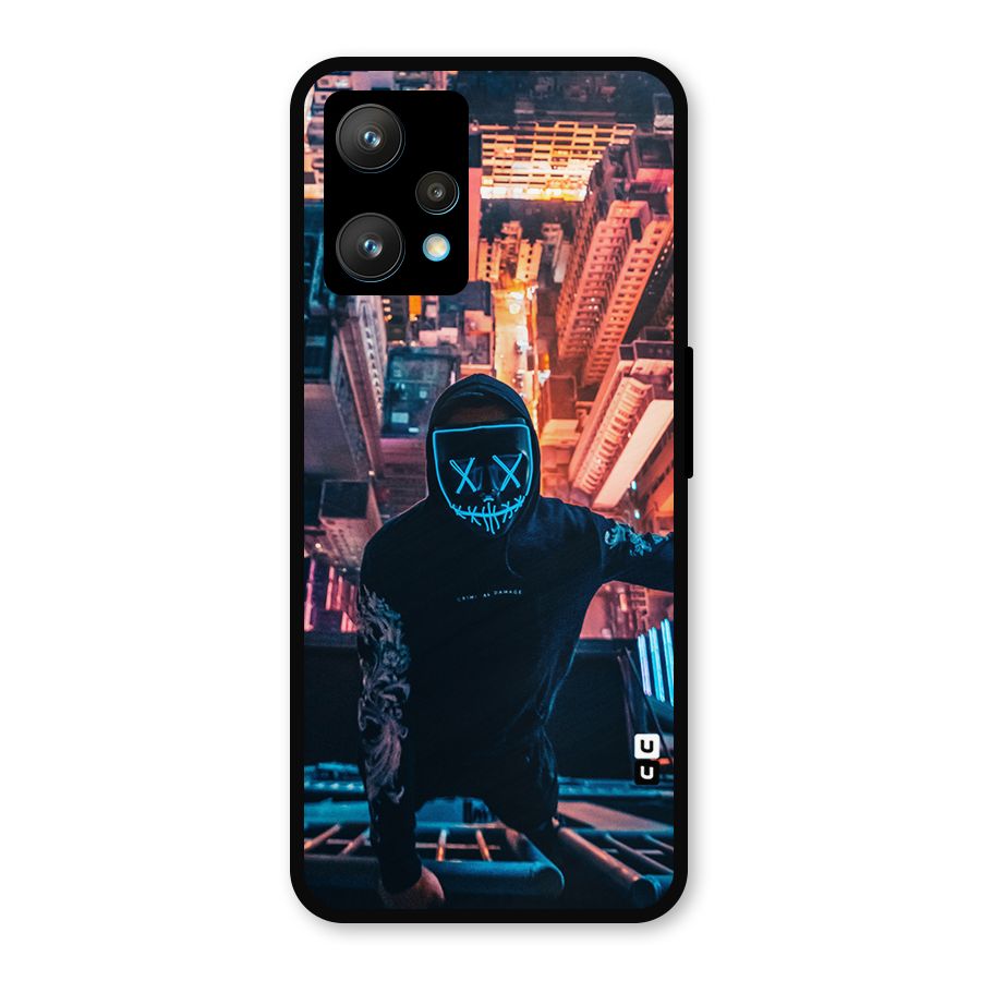 Mask Guy Climbing Building Metal Back Case for Realme 9 Pro Plus 5G