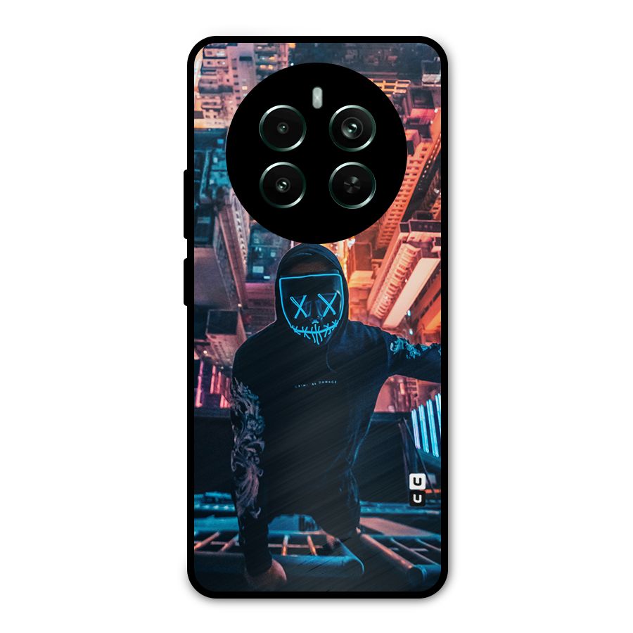 Mask Guy Climbing Building Metal Back Case for Realme Narzo 70 Pro