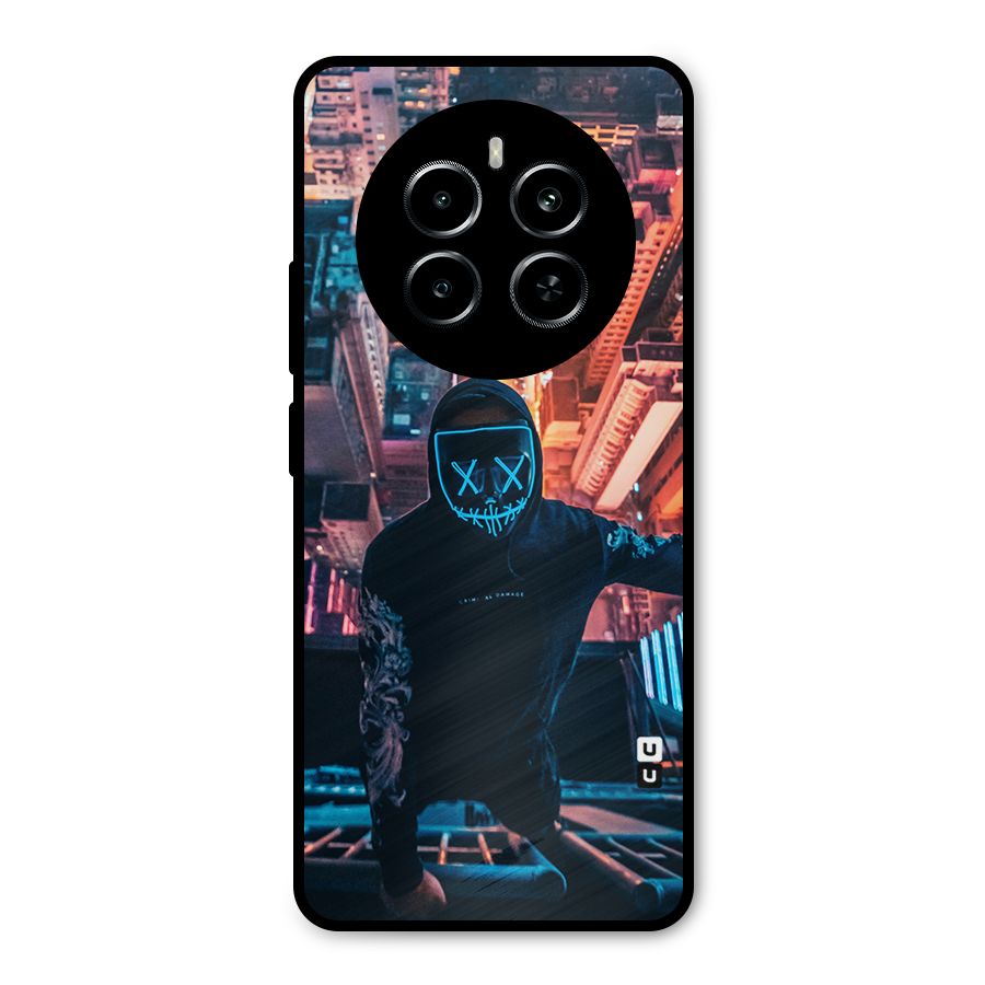Mask Guy Climbing Building Metal Back Case for Realme P1