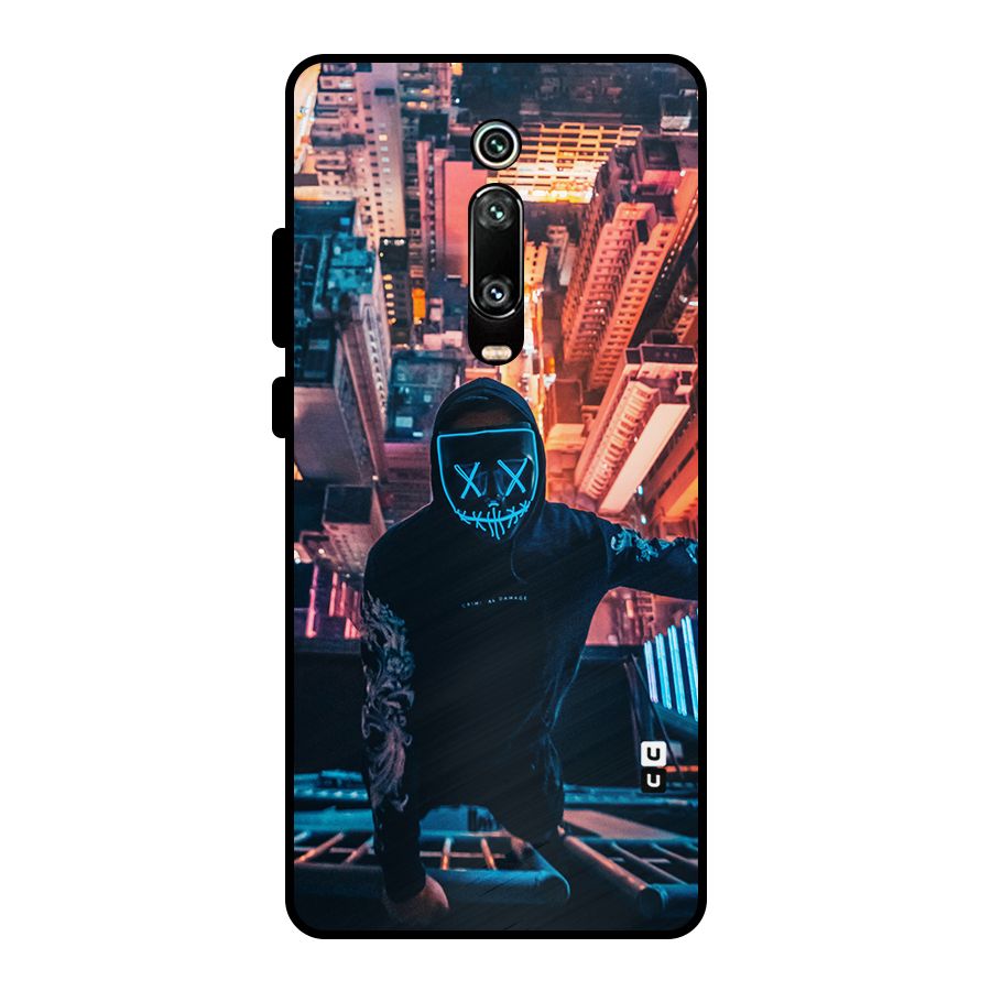 Mask Guy Climbing Building Metal Back Case for Redmi K20