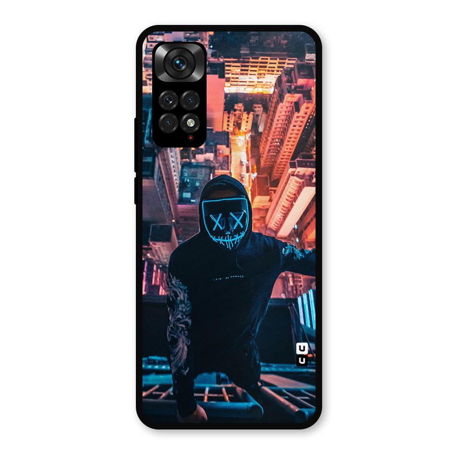 Mask Guy Climbing Building Metal Back Case for Redmi Note 11s
