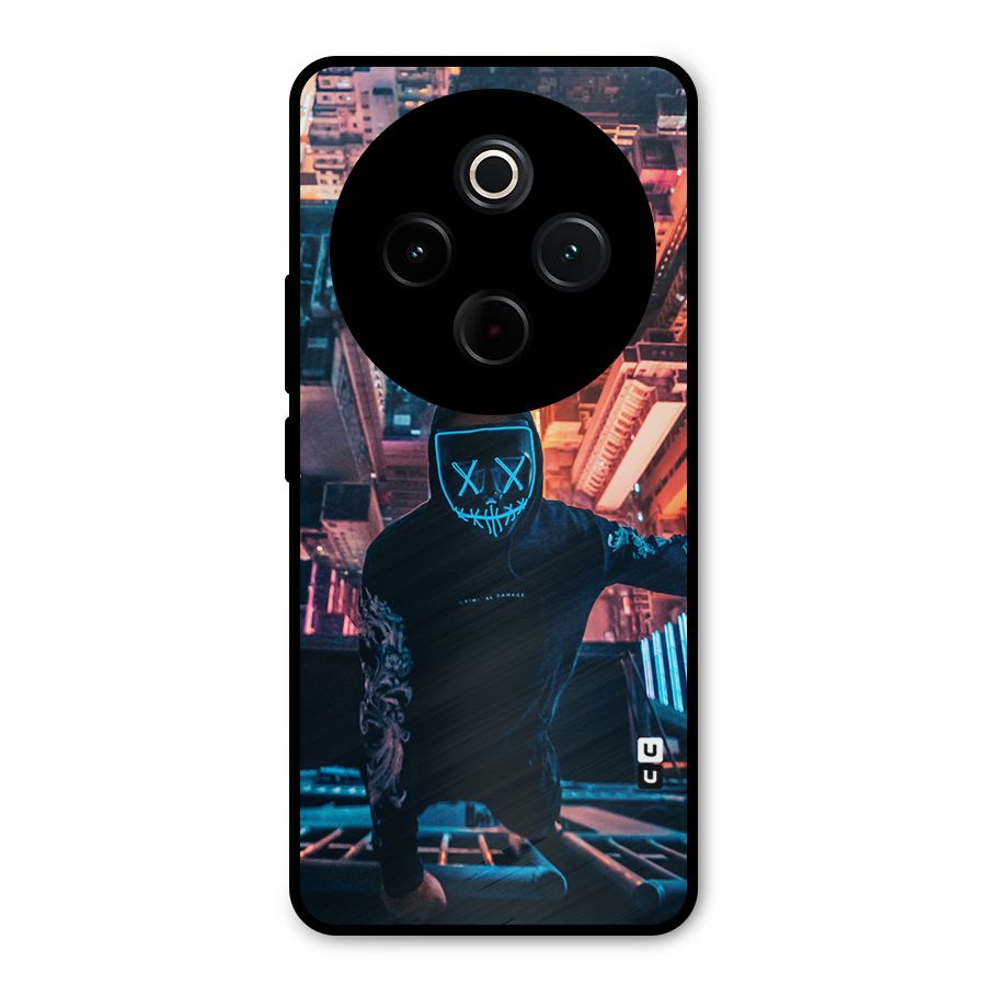Mask Guy Climbing Building Metal Back Case for Vivo T4