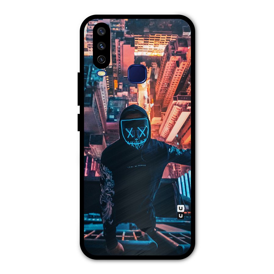 Mask Guy Climbing Building Metal Back Case for Vivo Y12