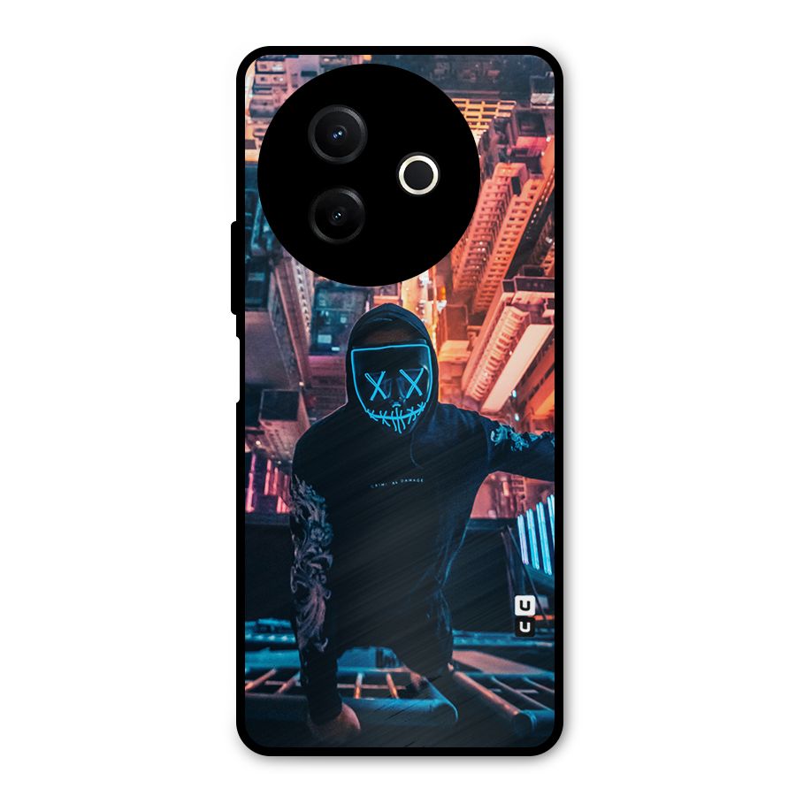 Mask Guy Climbing Building Metal Back Case for Vivo Y39