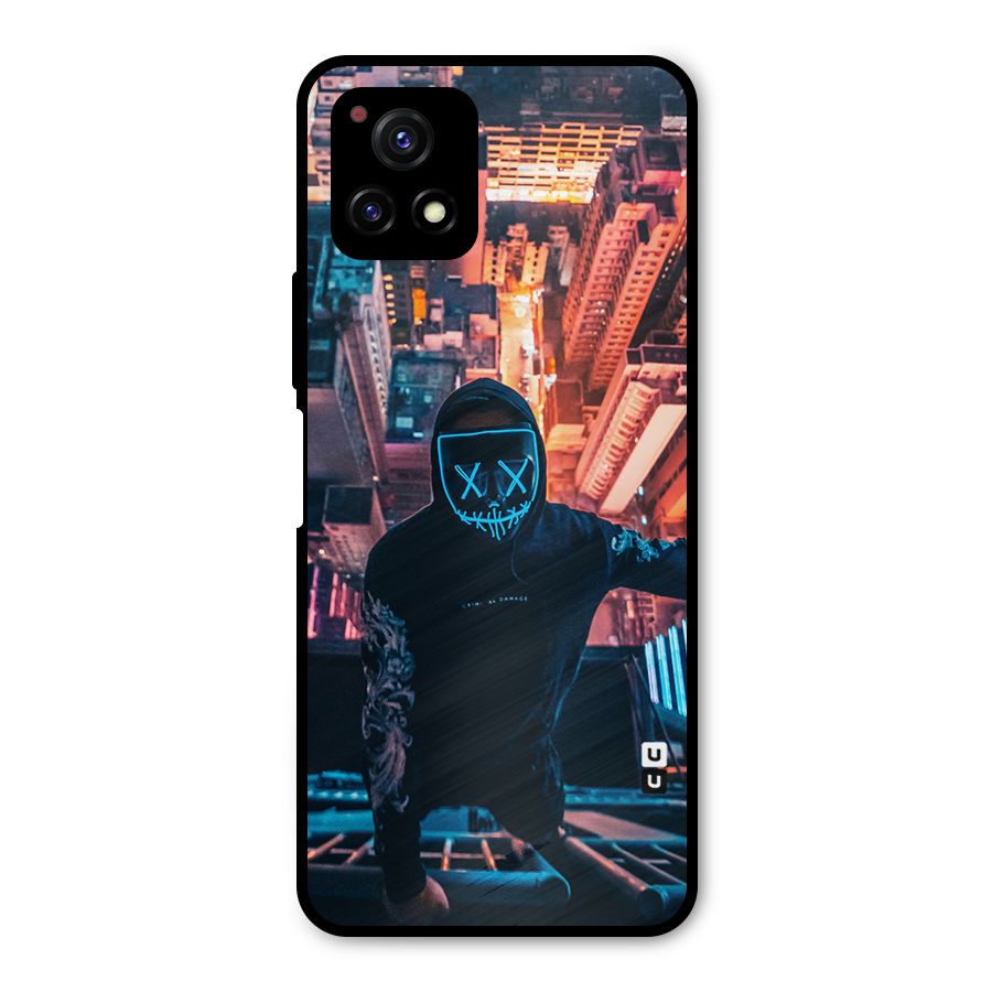 Mask Guy Climbing Building Metal Back Case for Vivo Y72 5G
