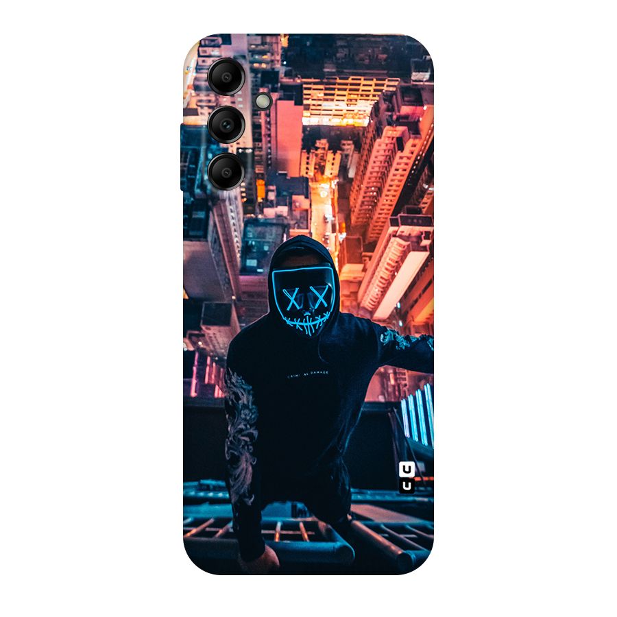 Mask Guy Climbing Building Original Polycarbonate Back Case for Galaxy A14 5G