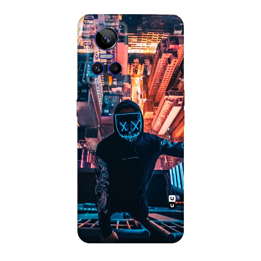 Mask Guy Climbing Building Original Polycarbonate Back Case for Realme GT Neo 3