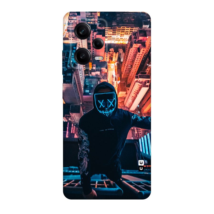 Mask Guy Climbing Building Original Polycarbonate Back Case for Redmi Note 12 Pro