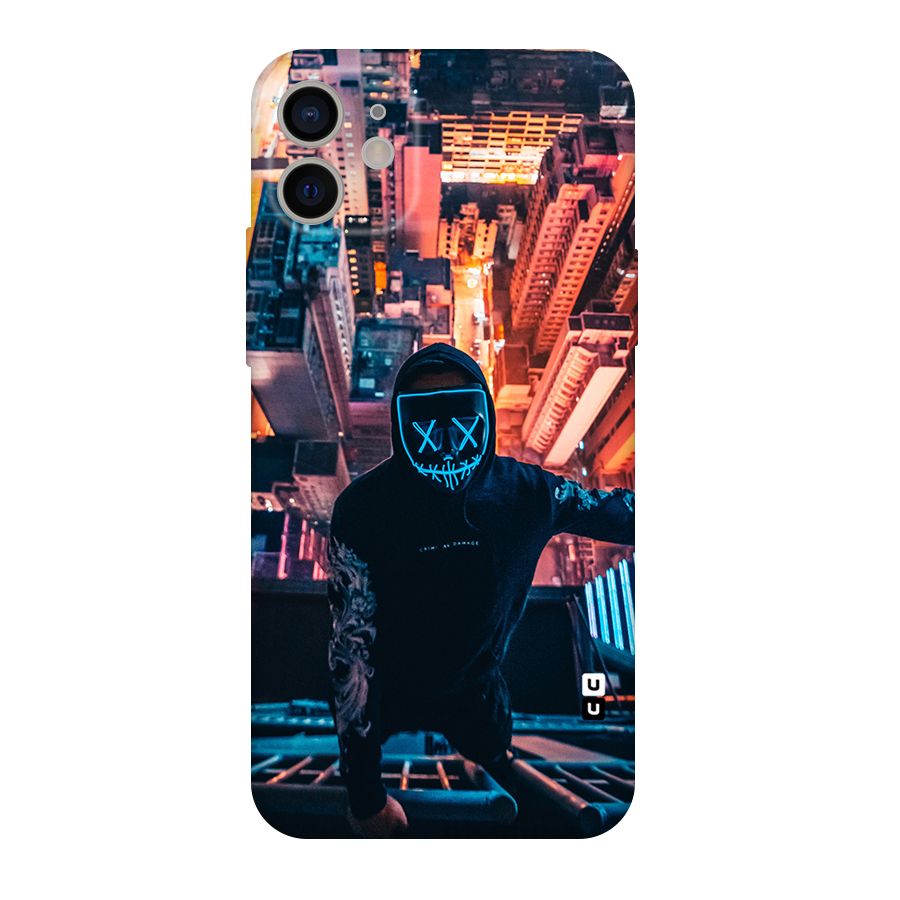 Mask Guy Climbing Building Original Polycarbonate Back Case for iPhone 11