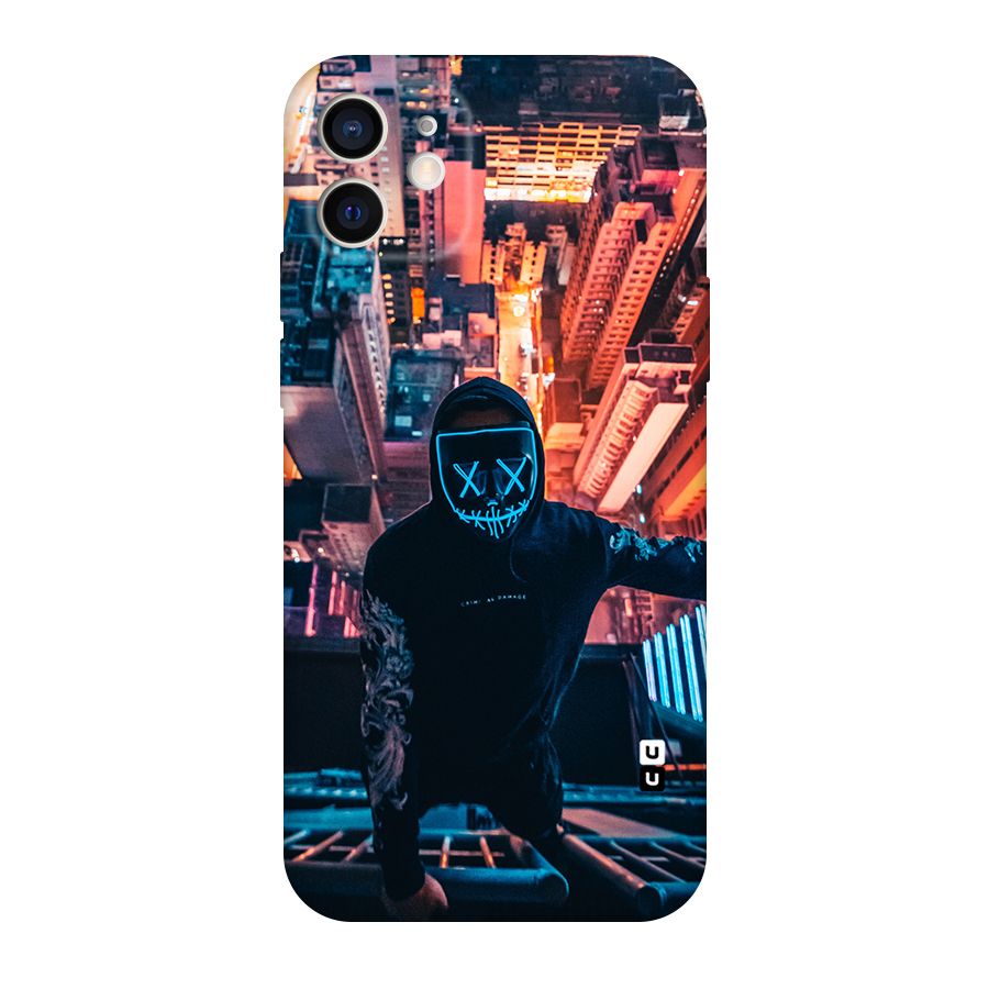 Mask Guy Climbing Building Original Polycarbonate Back Case for iPhone 12