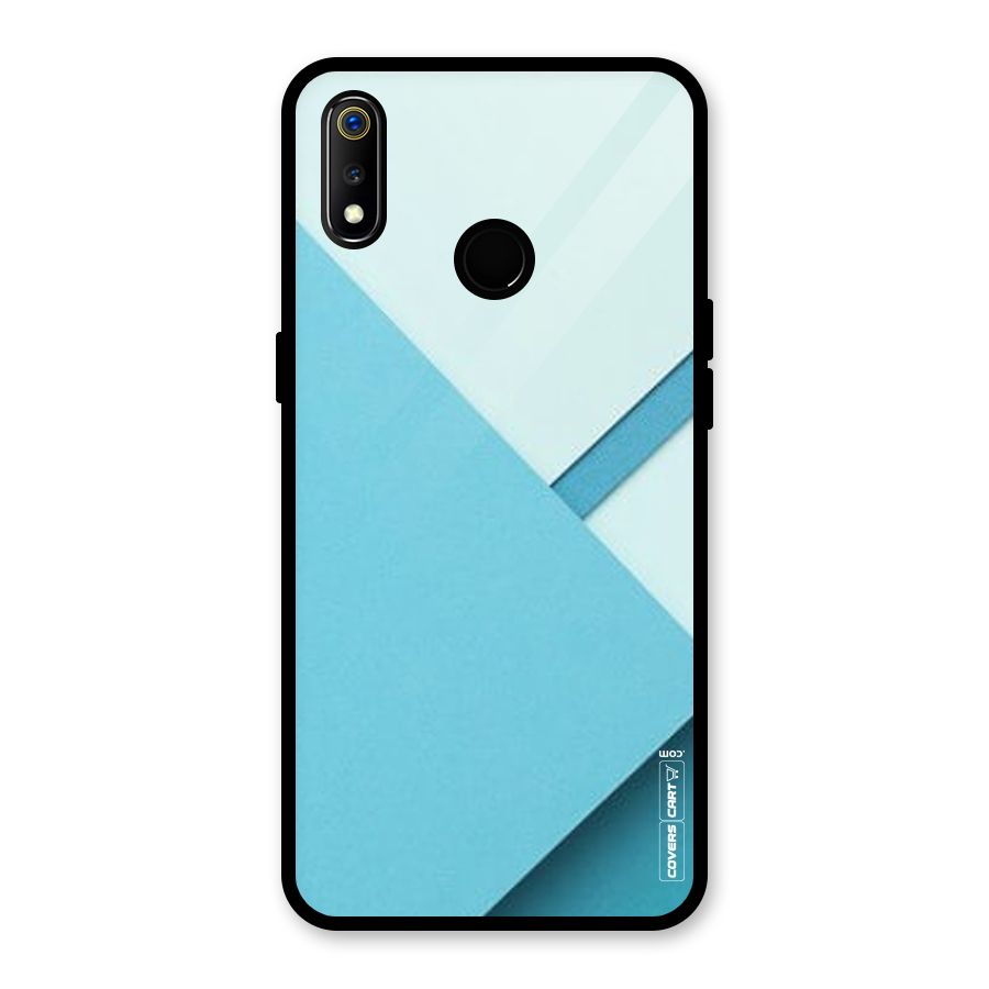 Material Design Glass Back Case for Realme 3i