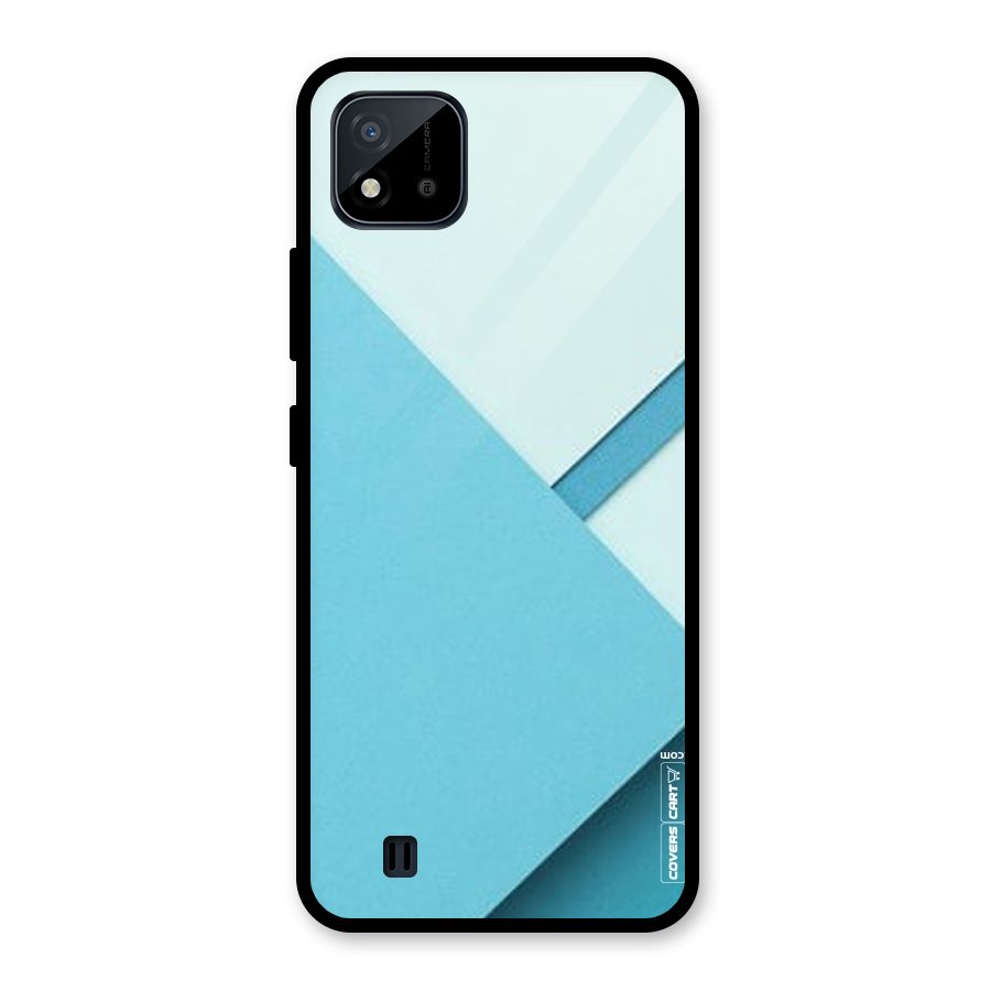 Material Design Glass Back Case for Realme C11 2021