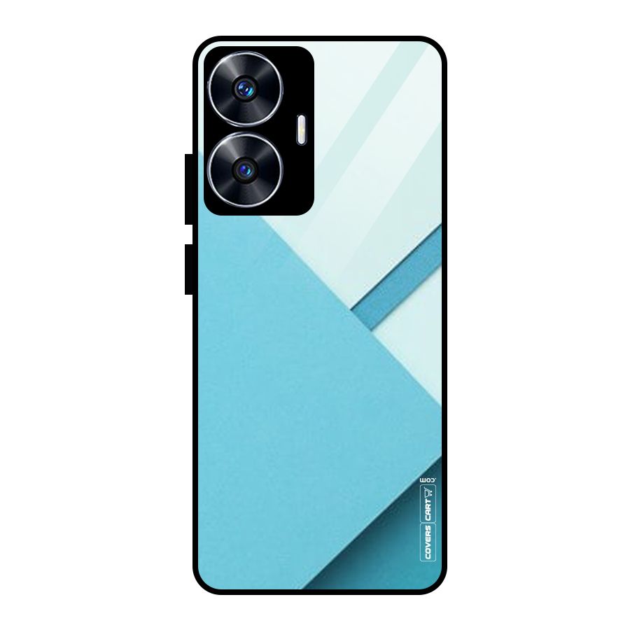 Material Design Glass Back Case for Realme Narzo N55