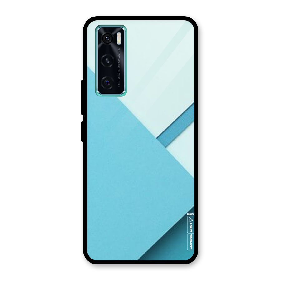Material Design Glass Back Case for Vivo V20 SE