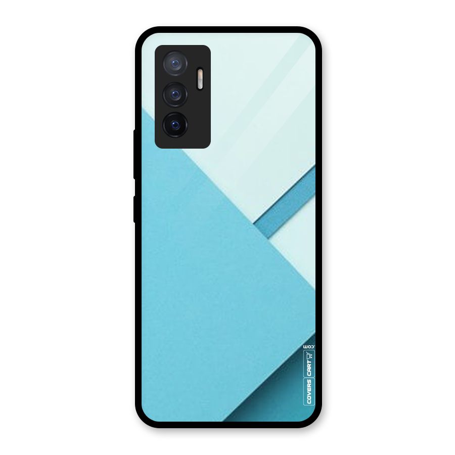 Material Design Glass Back Case for Vivo V23e