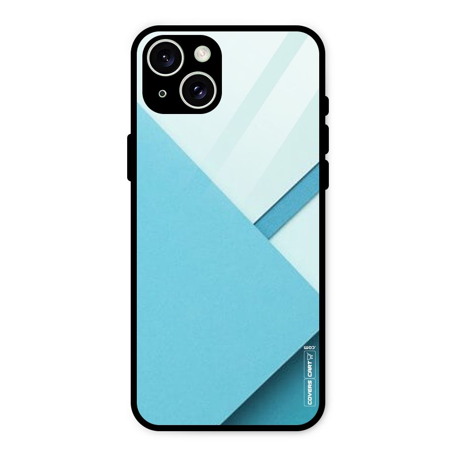 Material Design Glass Back Case for iPhone 15 Plus