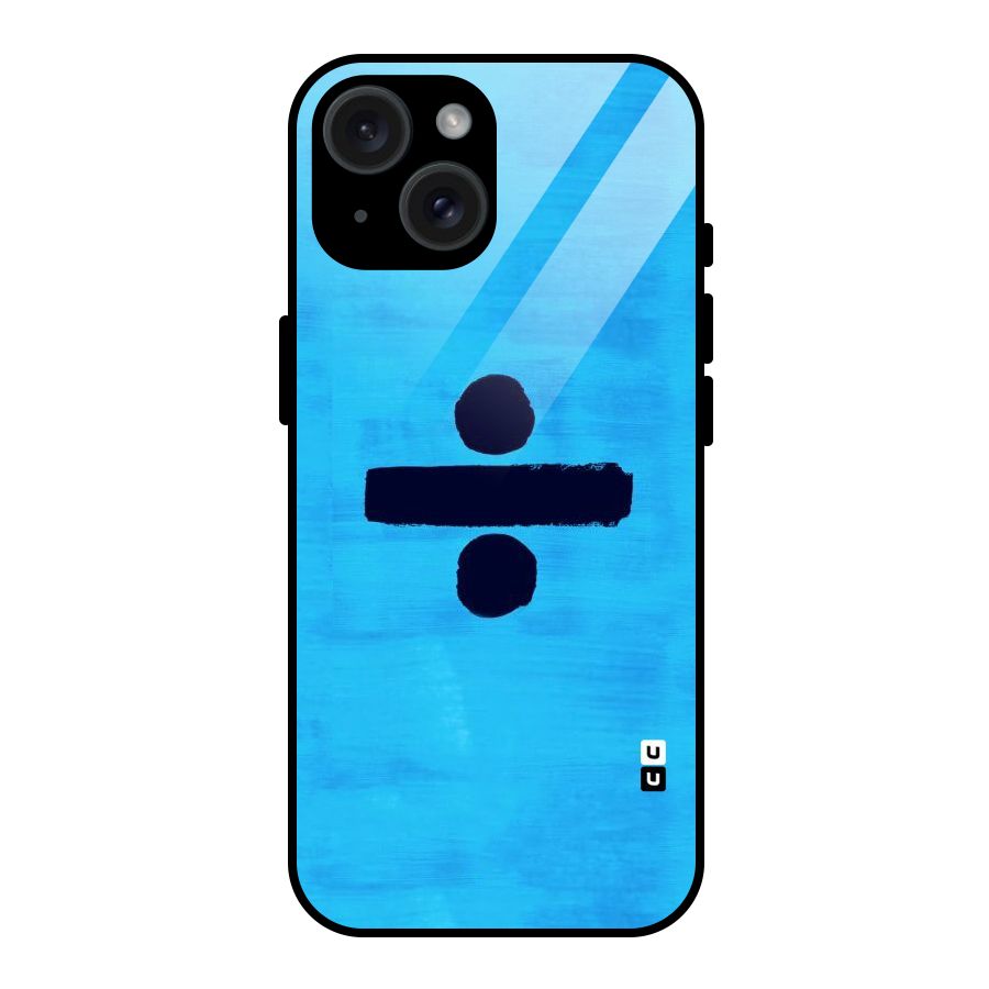 Math And Blue Glass Back Case for iPhone 15