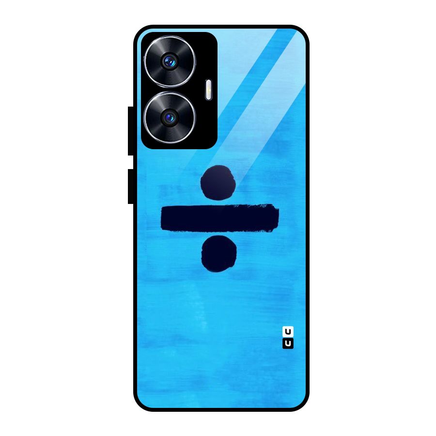 Math And Blue Glass Back Case for realme C55