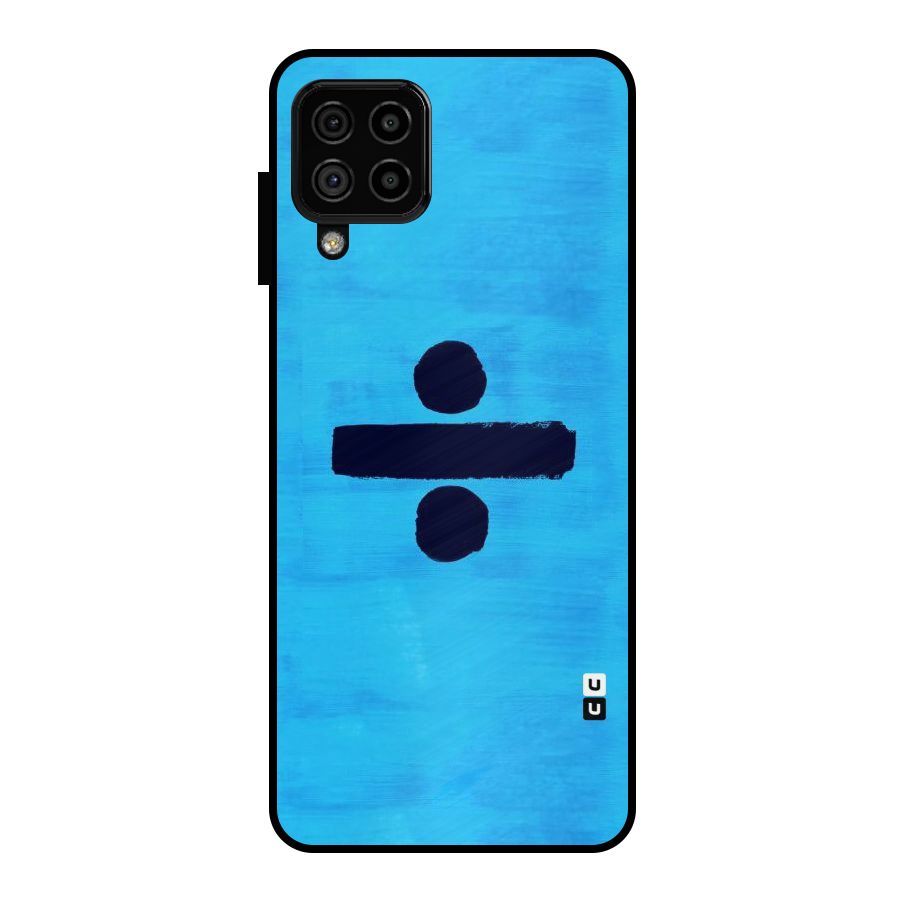 Math And Blue Metal Back Case for Galaxy A22 4G