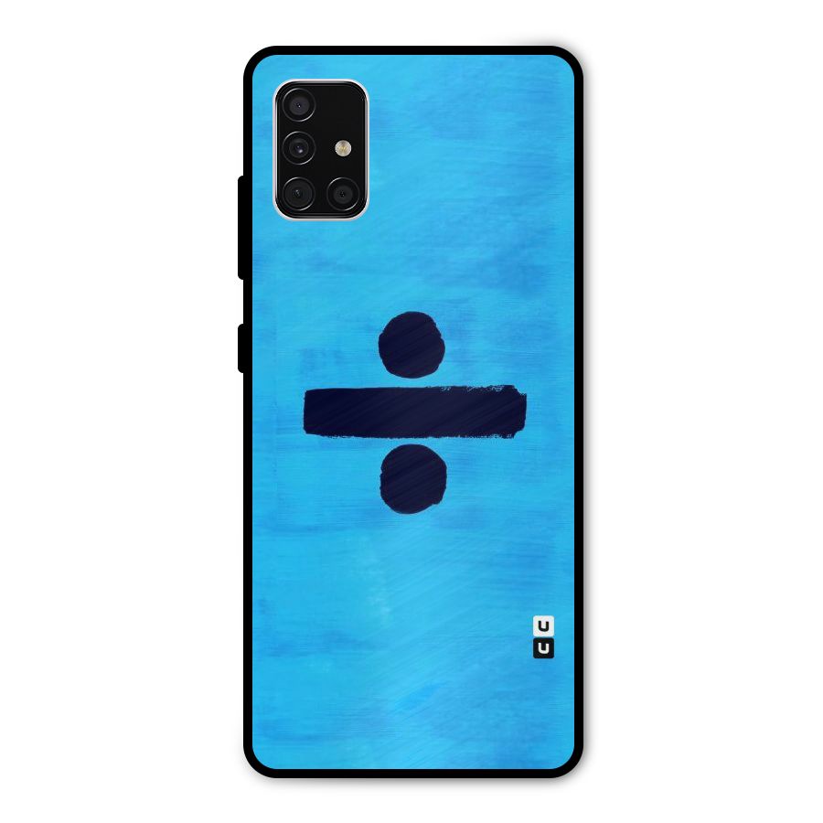 Math And Blue Metal Back Case for Galaxy A51