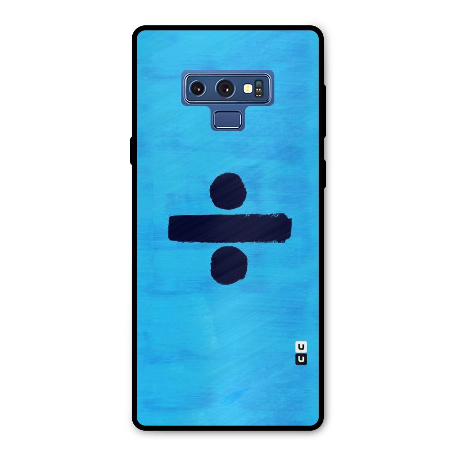 Math And Blue Metal Back Case for Galaxy Note 9