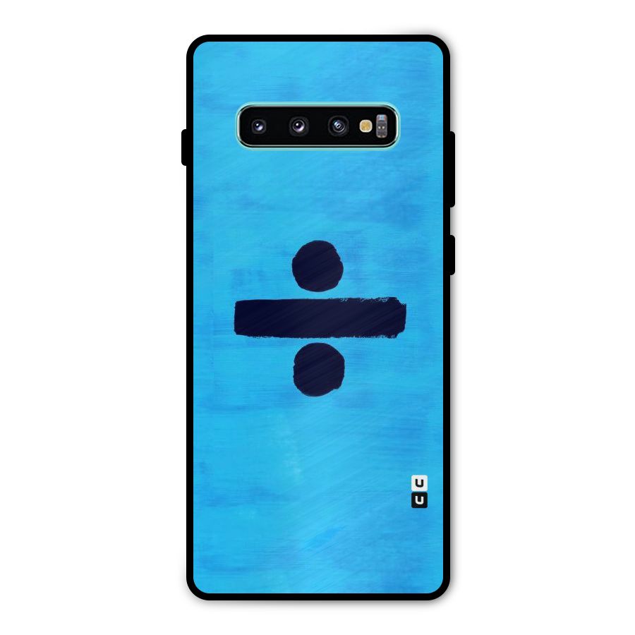 Math And Blue Metal Back Case for Galaxy S10 Plus