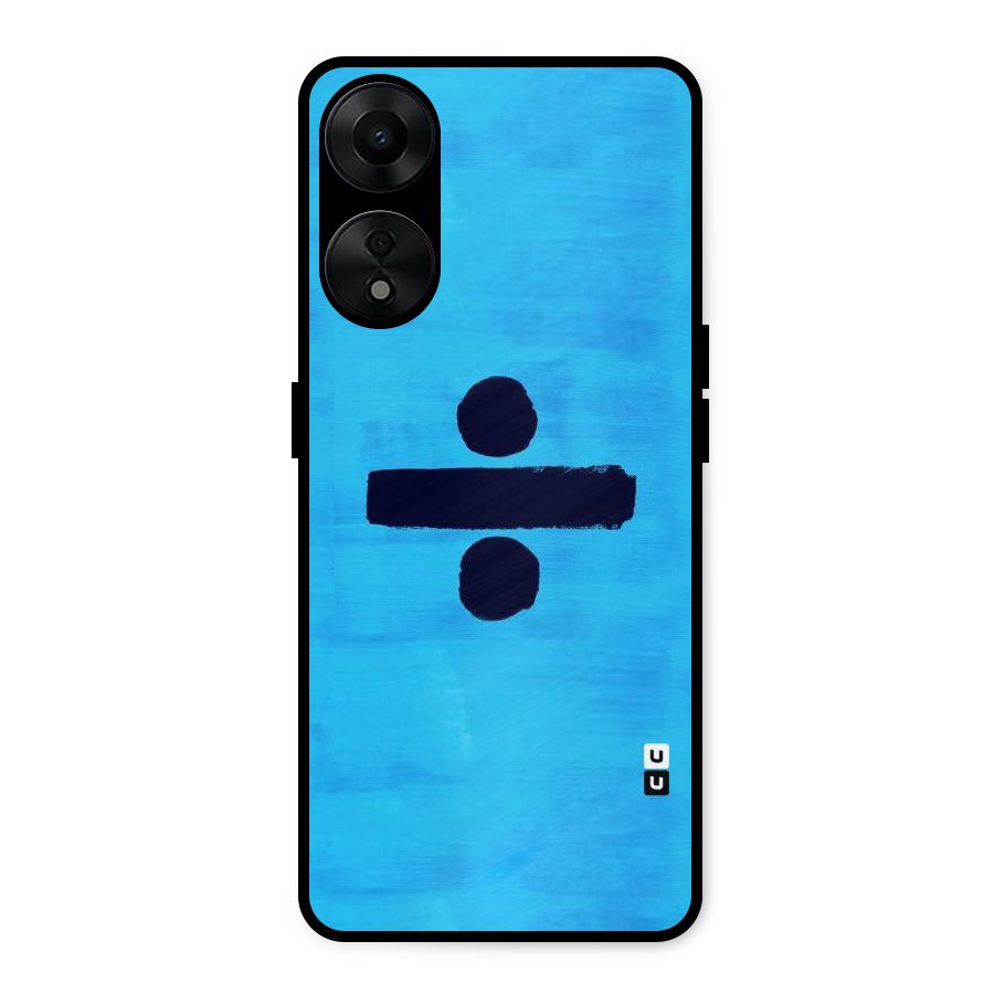 Math And Blue Metal Back Case for Oppo A78 5G