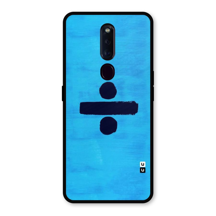 Math And Blue Metal Back Case for Oppo F11 Pro