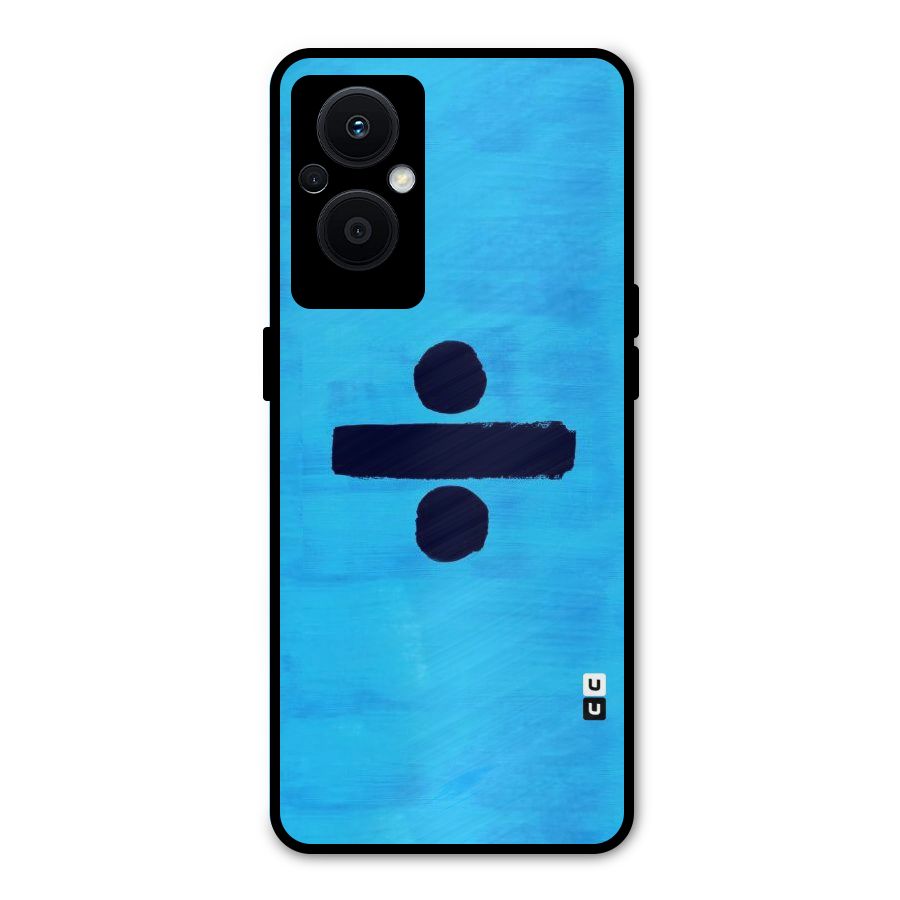 Math And Blue Metal Back Case for Oppo F21s Pro 5G