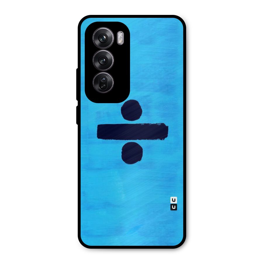 Math And Blue Metal Back Case for Oppo Reno12 Pro