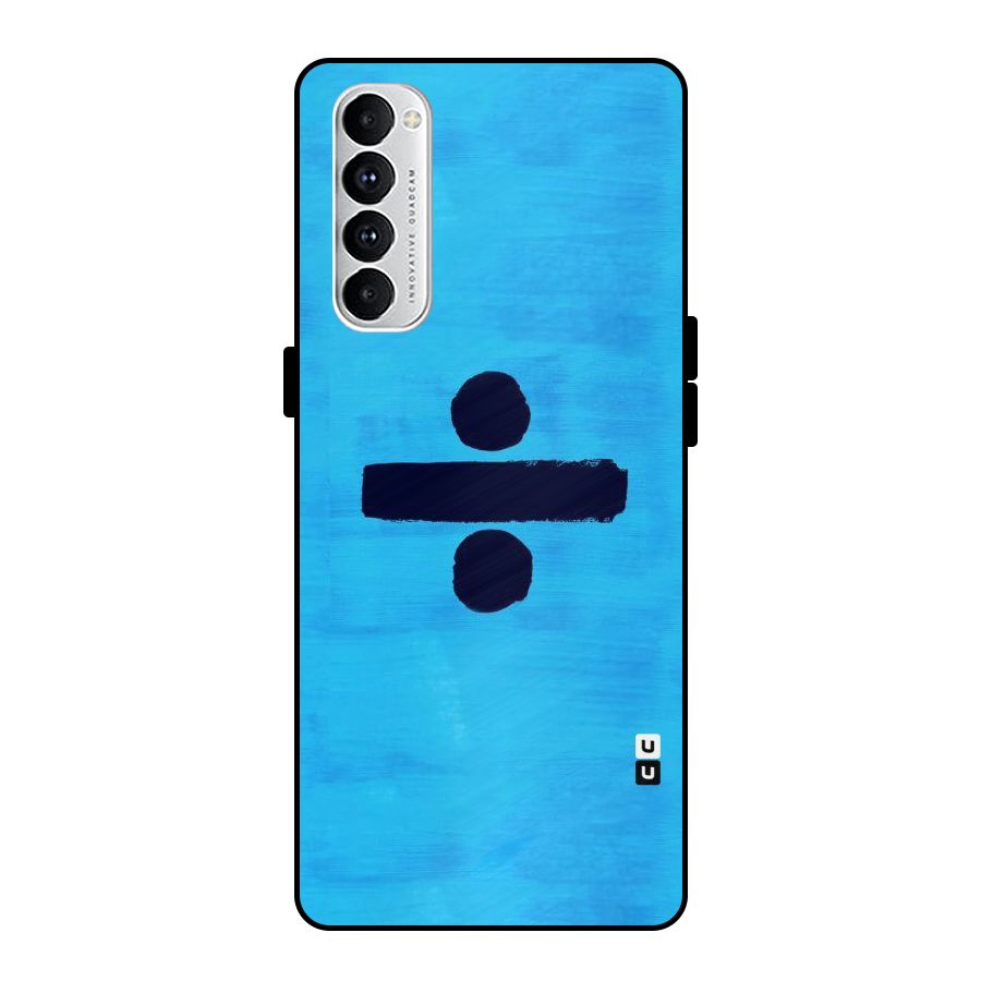 Math And Blue Metal Back Case for Oppo Reno4 Pro