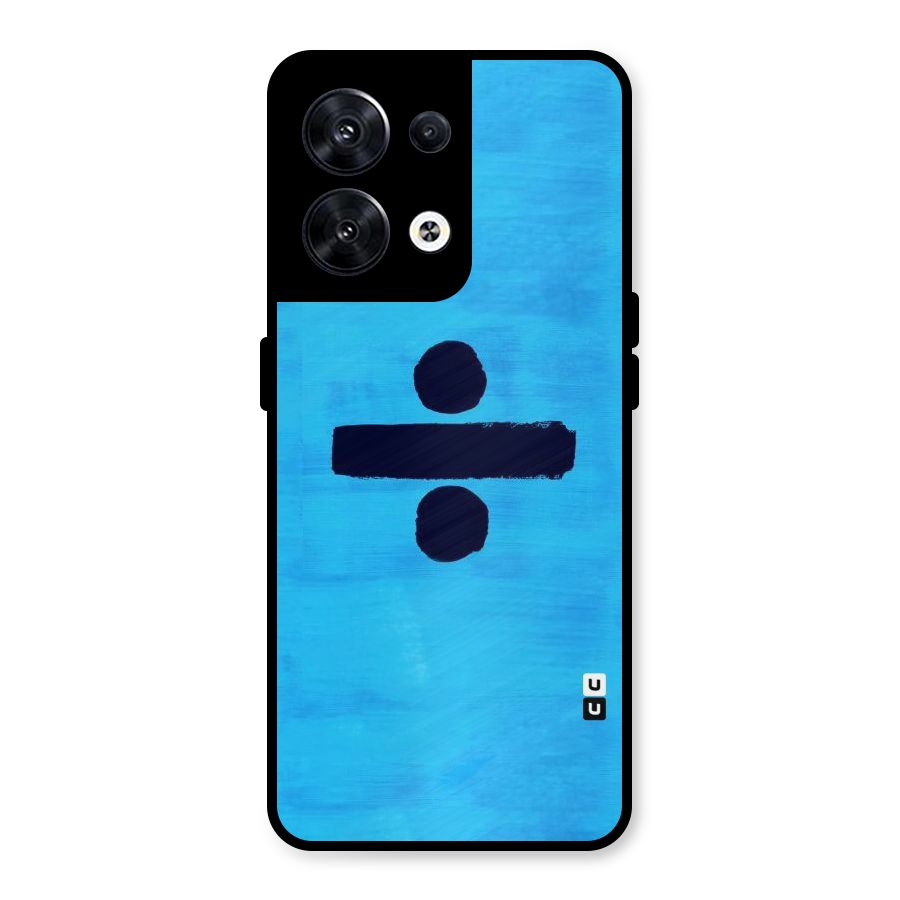Math And Blue Metal Back Case for Oppo Reno8 5G