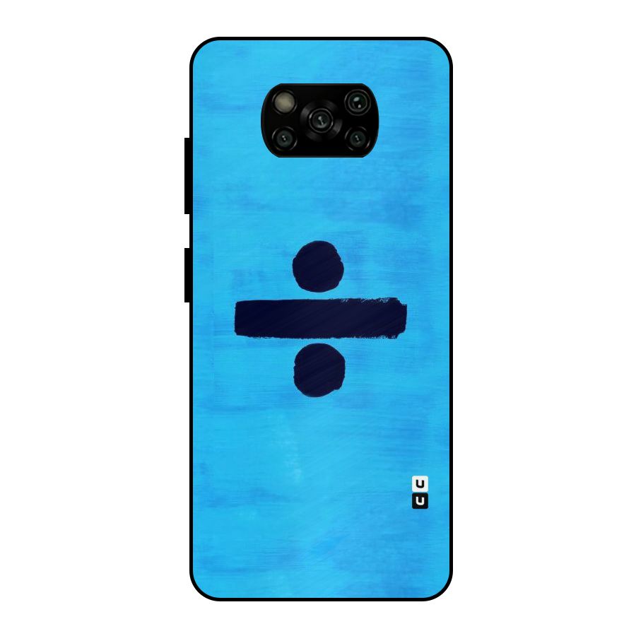Math And Blue Metal Back Case for Poco X3