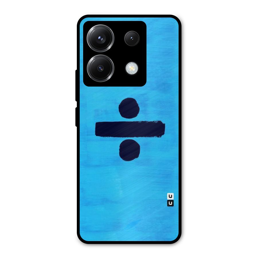 Math And Blue Metal Back Case for Poco X6