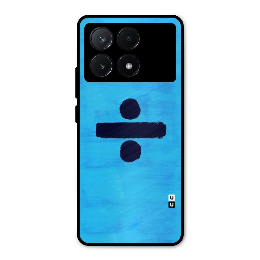 Math And Blue Metal Back Case for Poco X6 Pro