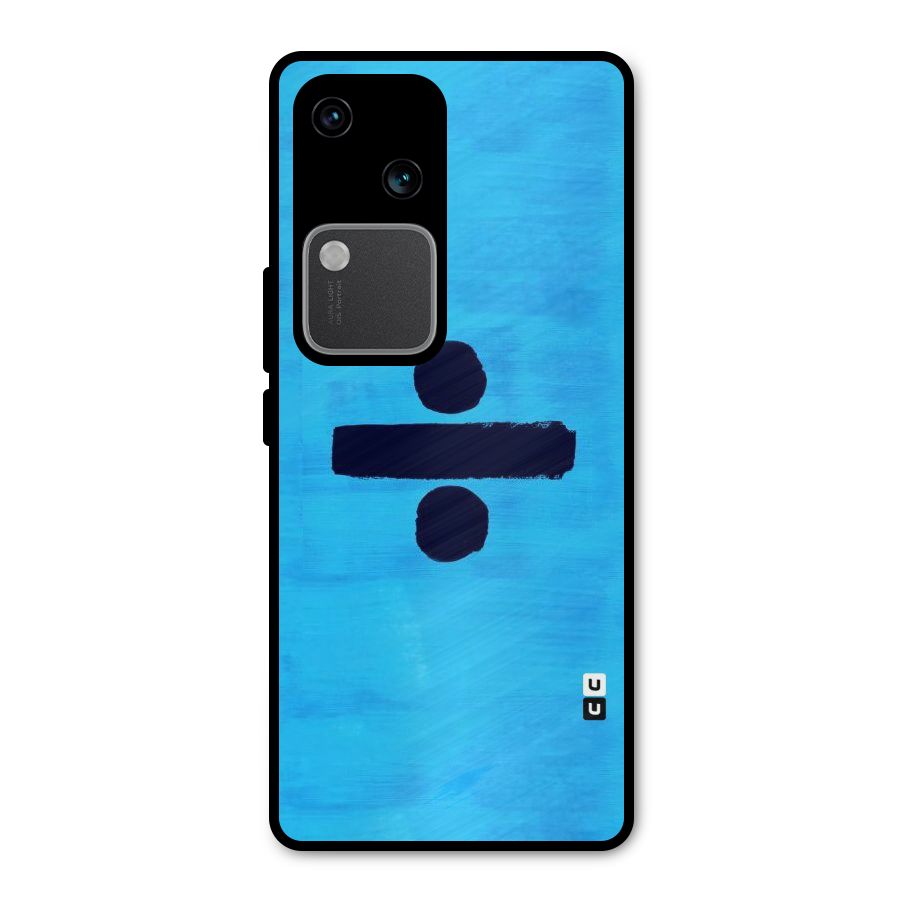 Math And Blue Metal Back Case for Vivo V30 Pro