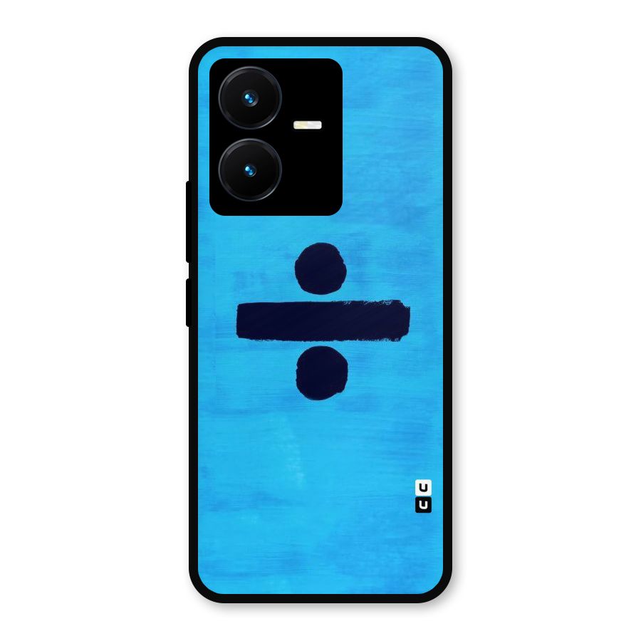 Math And Blue Metal Back Case for Vivo Y22