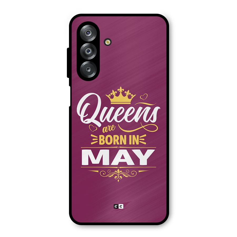 May Born Queens Metal Back Case for Galaxy A26