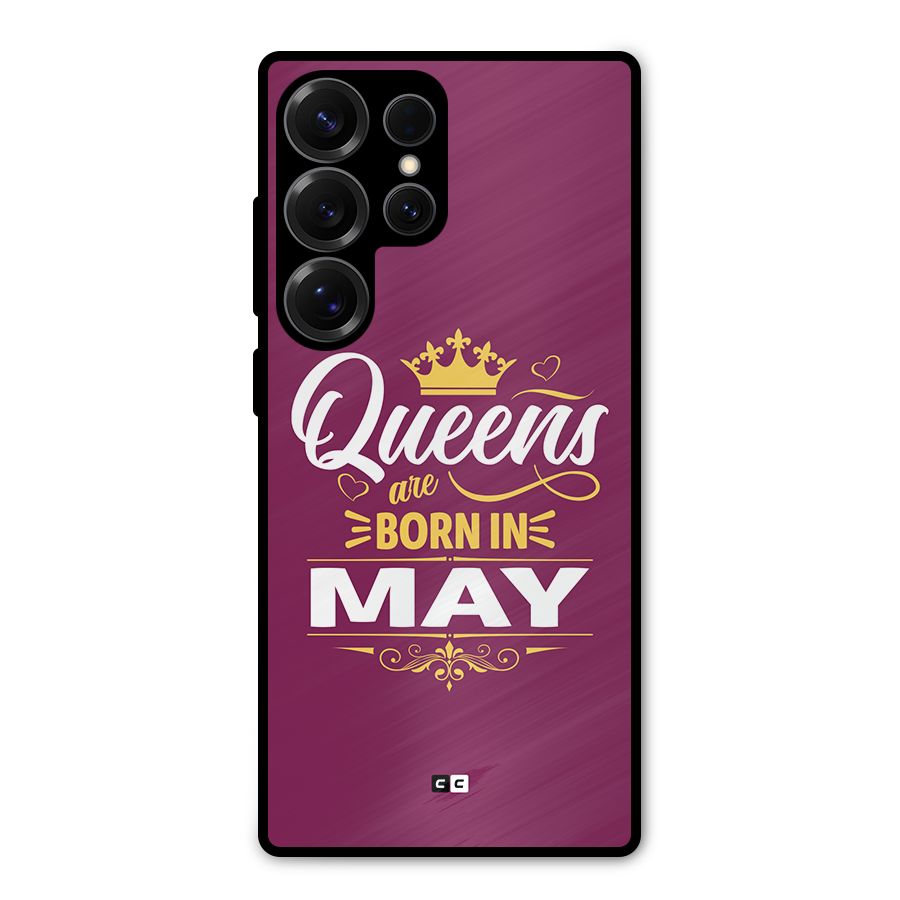 May Born Queens Metal Back Case for Galaxy S25 Ultra