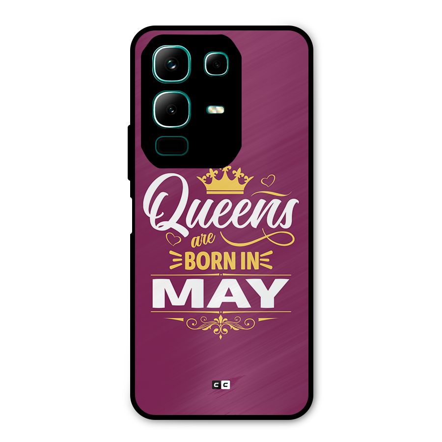 May Born Queens Metal Back Case for Infinix Note 50x