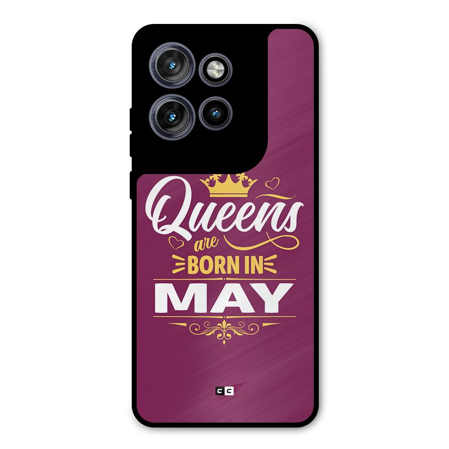 May Born Queens Metal Back Case for Motorola Edge 50 Neo