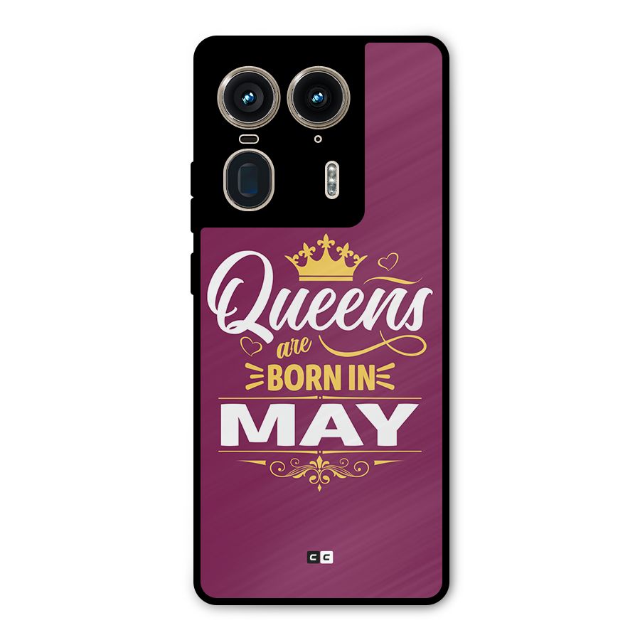 May Born Queens Metal Back Case for Motorola Edge 50 Ultra