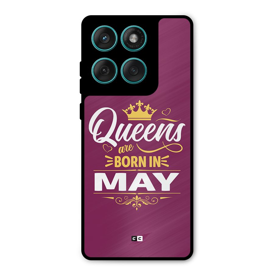 May Born Queens Metal Back Case for Motorola Edge 60 Fusion