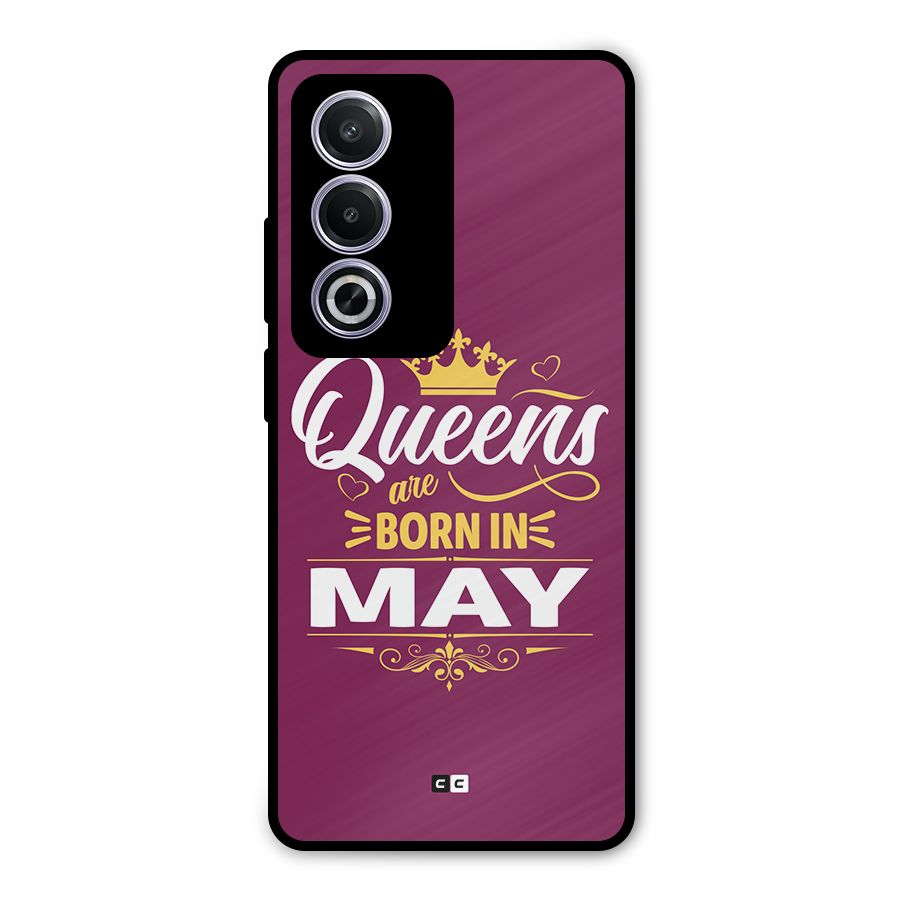 May Born Queens Metal Back Case for Oppo A3 Pro