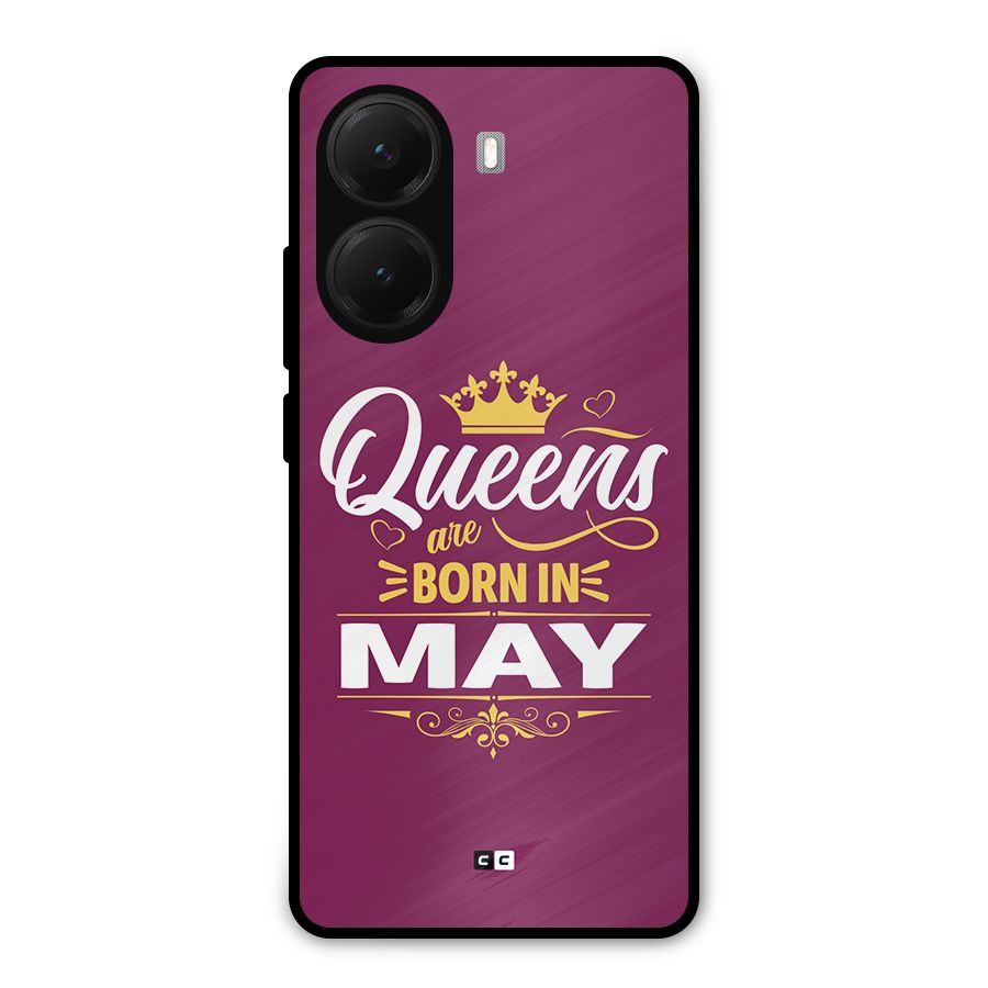 May Born Queens Metal Back Case for Poco X7 Pro
