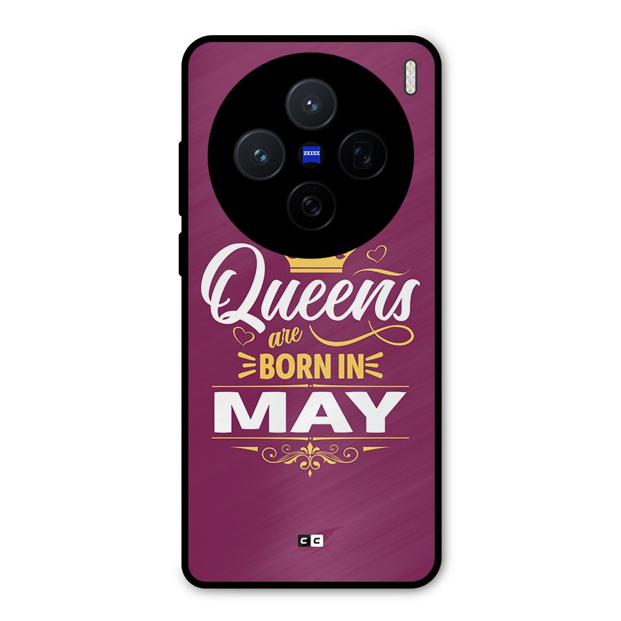 May Born Queens Metal Back Case for Vivo X200