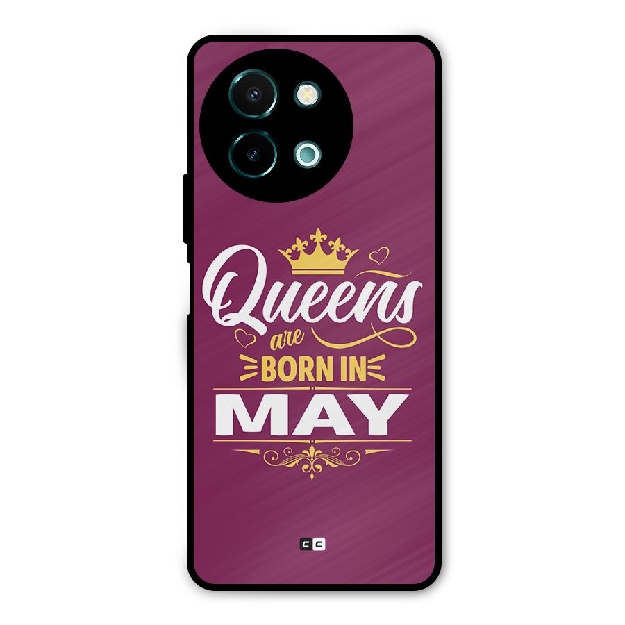 May Born Queens Metal Back Case for Vivo Y58