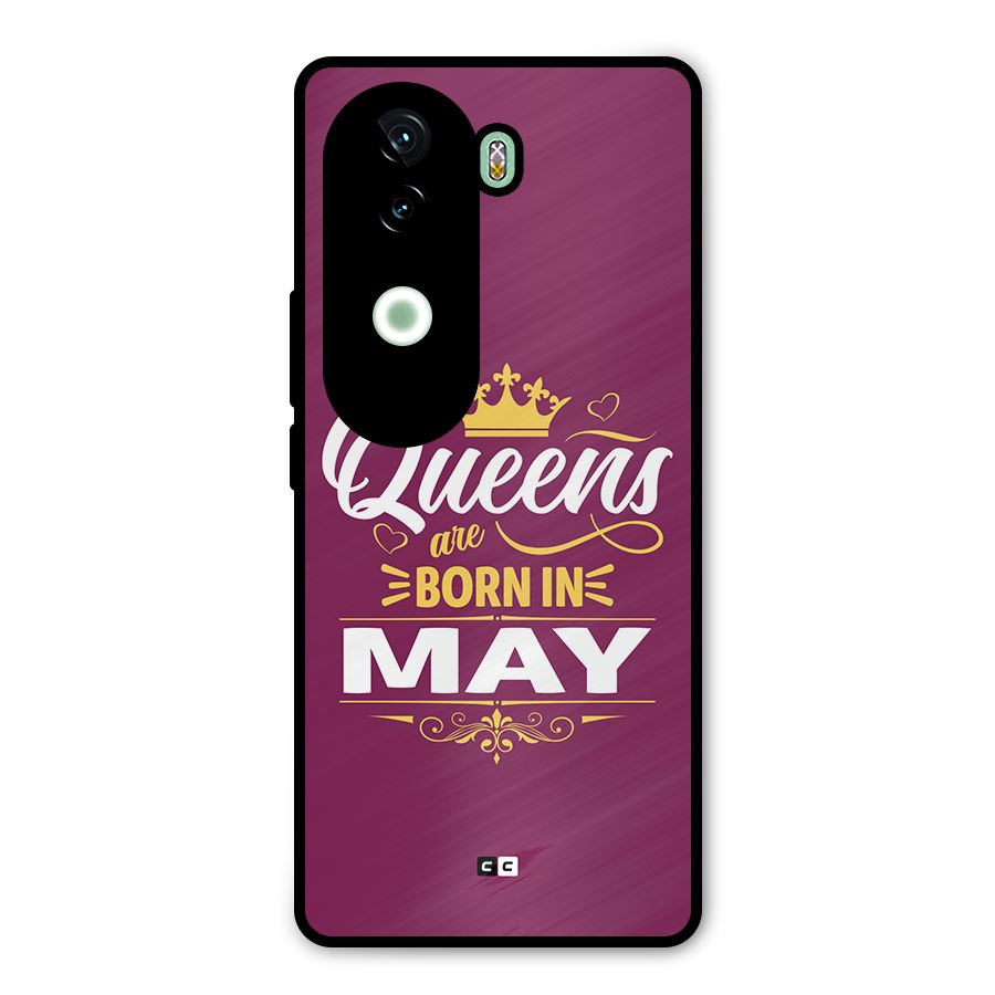 May Born Queens Metal Back Case for iQOO Z9s