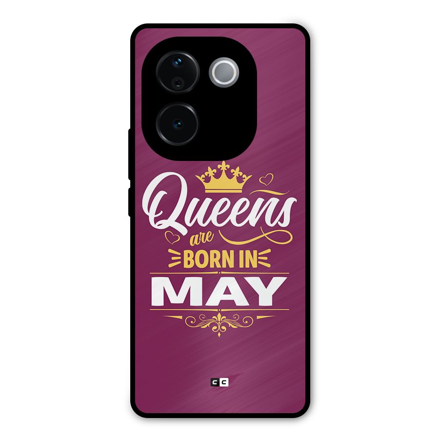 May Born Queens Metal Back Case for iQOO Z9s Pro
